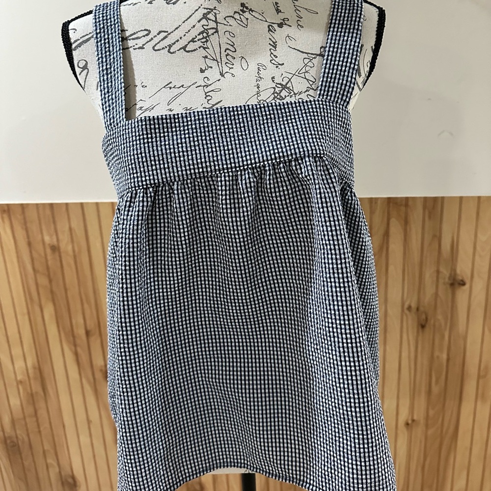 Gilli Black and White Checkered Tank Top